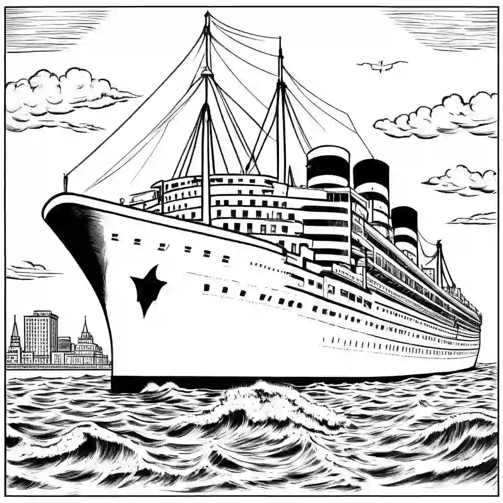 SS United States coloring pages
